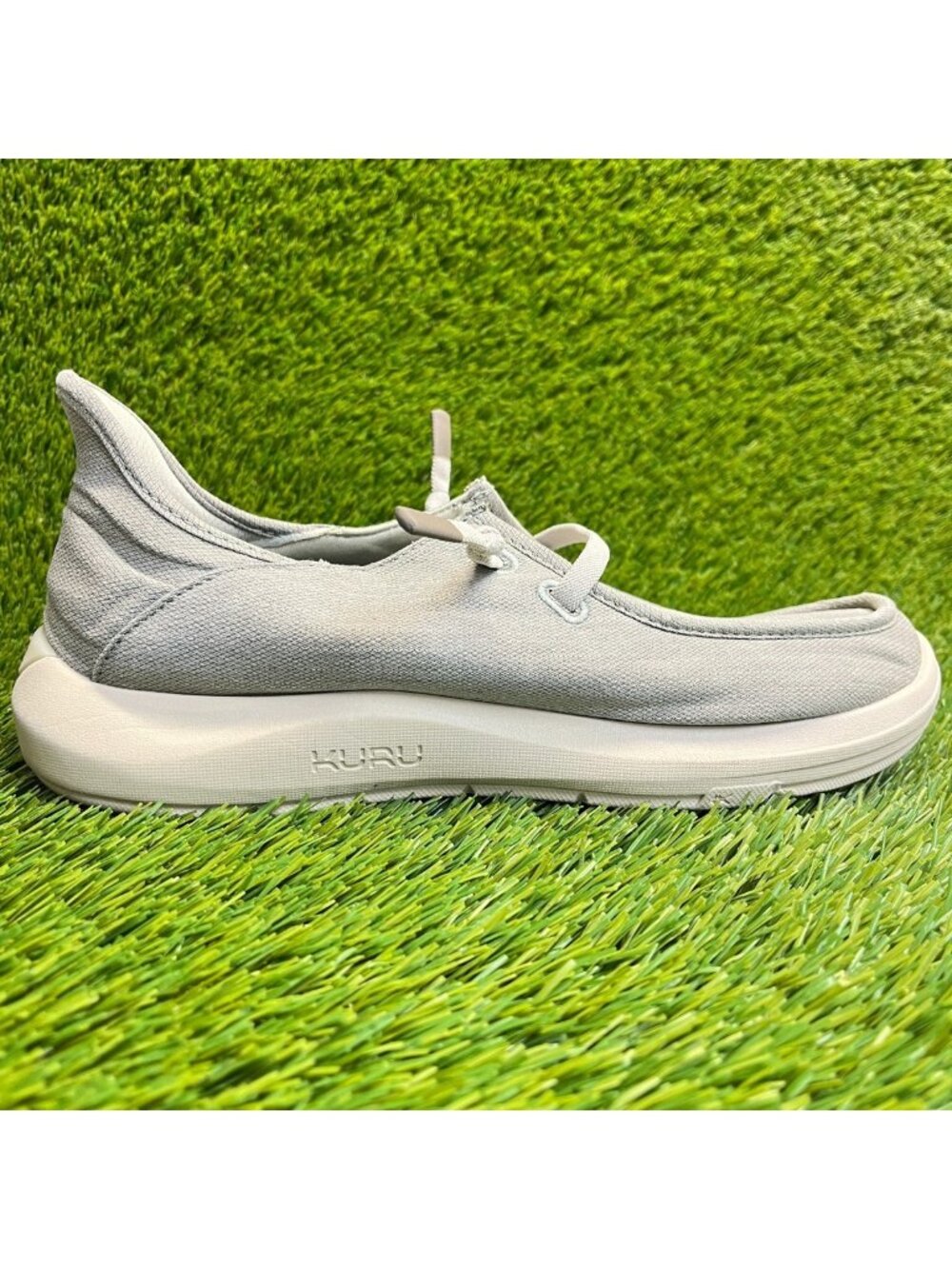 Kuru Draft Rento Mens Size 8.5 Gray Casual Classic Outdoor Walking Slip-On Shoes